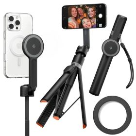   Spigen S581W Bluetooth mágneses Selfie-bot / selfie tripod, MagSafe, fekete