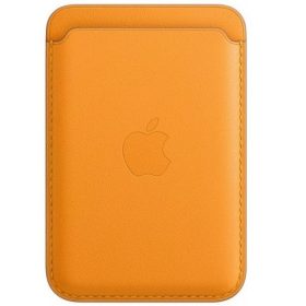   Apple iPhone Leather Wallet mágneses gyári bőr kártyatartó, MagSafe, narancs MHLP3ZE/A