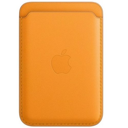 Apple iPhone Leather Wallet mágneses gyári bőr kártyatartó, MagSafe, narancs MHLP3ZE/A