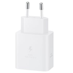   Samsung USB-C gyári hálózati töltő + USB-C töltő-és adatkábel, 1.8m, 45W, fehér (EP-T4511NWE)