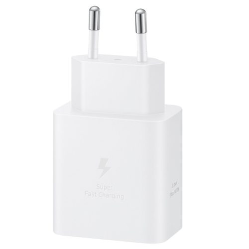 Samsung USB-C gyári hálózati töltő + USB-C töltő-és adatkábel, 1.8m, 45W, fehér (EP-T4511NWE)