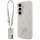 Guess 4G Big Rhinestone Triangle Strap Samsung Galaxy S26 mágneses tok pánttal, MagSafe, rózsaszín