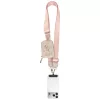 Guess Crossbody Strap PU 4G Metal Logo vállpánt / univerzális pánt pénztárcával, telefonra rögzíthető, rózsaszín