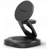 Energea Alumag GYRO 360 3in1 vezeték nélküli wireless töltő, forgatható, összecsukható, Qi2.2, 25W, fekete