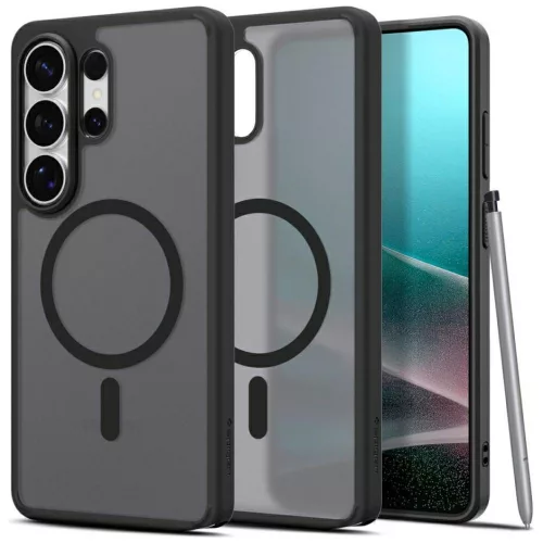 Spigen Ultra Hybrid MagFit Samsung Galaxy S26 Ultra tok, Frost Black, fekete