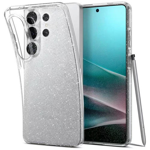 Spigen Liquid Crystal Glitter Samsung Galaxy S26 Ultra tok, csillámos, átlátszó