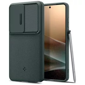   Spigen Optik Armor Samsung Galaxy S26 Ultra tok, Abyss Green, zöld