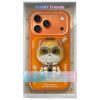 Nimmy Cool & Cute 2.0 Cat Apple iPhone 17 Pro hátlap tok, MagSafe medállal, macska minta, narancs