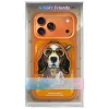 Nimmy Cool & Cute 2.0 Dog Apple iPhone 17 Pro hátlap tok, MagSafe medállal, kutya minta, narancs