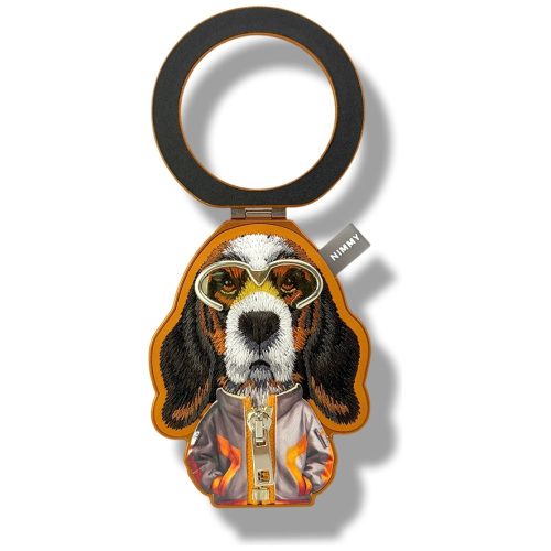 Nimmy Cool & Cute 2.0 Dog mágneses telefon medál, MagSafe, kutya minta, narancs