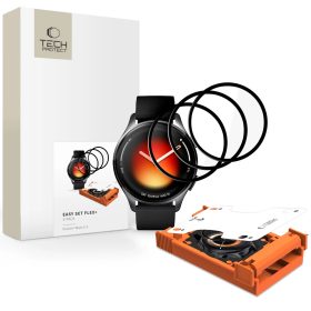   Tech-Protect Easy Set Flex+ Xiaomi Watch 5 tempered glass kijelzővédő fólia csomag (3db)