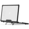 Tech-Protect Smartshell Pro Apple Macbook Pro 14 M1-M5 / M5 Pro / Pro Max 2021-2026 tok megerősített sarokkal, fekete-átlátszó