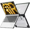 Tech-Protect Smartshell Pro Apple Macbook Pro 14 M1-M5 / M5 Pro / Pro Max 2021-2026 tok megerősített sarokkal, fekete-átlátszó