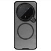 Nillkin CamShield Prop Magnetic Honor Magic 8 Pro mágneses műanyag hátlap tok, fekete (átlátszó lencsevédővel)