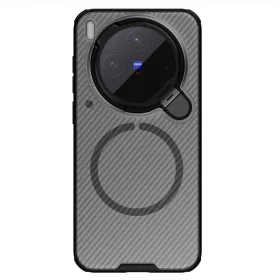   Nillkin CamShield Prop Magnetic Vivo X300 Pro mágneses műanyag hátlap tok, MagSafe, fekete (átlátszó lencsevédővel)