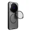 Nillkin CamShield Prop Magnetic Vivo X300 Pro mágneses műanyag hátlap tok, MagSafe, fekete (átlátszó lencsevédővel)