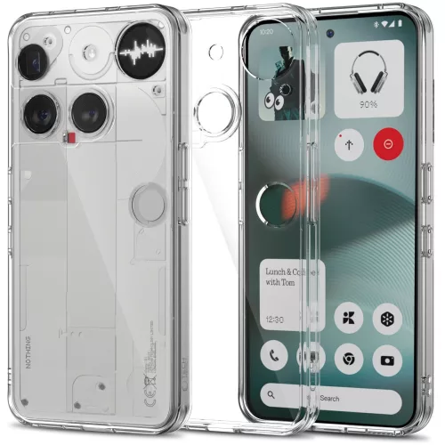 Tech-Protect Flexair Hybrid Nothing Phone 3 hátlap tok, megerősített sarok, átlátszó
