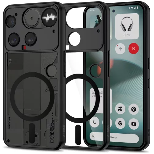 Tech-Protect Magmat Nothing Phone 3 hátlap tok, MagSafe, fekete