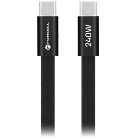   Forcell F-Energy CCFN23 USB-C-USB-C töltő-és adatkábel, QC4.0, PD 5A, 240W, 1,2m, fekete