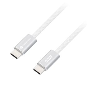   Forcell F-Energy CCFN23 USB-C-USB-C töltő-és adatkábel, QC4.0, PD 3A, 60W, 1,2m, fehér