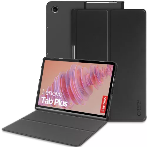 Tech-Protect Smartcase Lenovo Tab Plus 11.5 (TB-351) oldalra nyíló, kitámasztható mappa tok, fekete