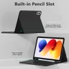 Tech-Protect SC Pen Xiaomi Redmi Pad 2 Pro (12.1) / Xiaomi Poco Pad M1 (12.1) oldalra nyíló, kitámasztható mappa tok ceruza tartóval, mágneses rögzítés, billentyűzettel, fekete