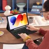 Tech-Protect SC Pen Xiaomi Redmi Pad 2 Pro (12.1) / Xiaomi Poco Pad M1 (12.1) oldalra nyíló, kitámasztható mappa tok ceruza tartóval, mágneses rögzítés, billentyűzettel, fekete