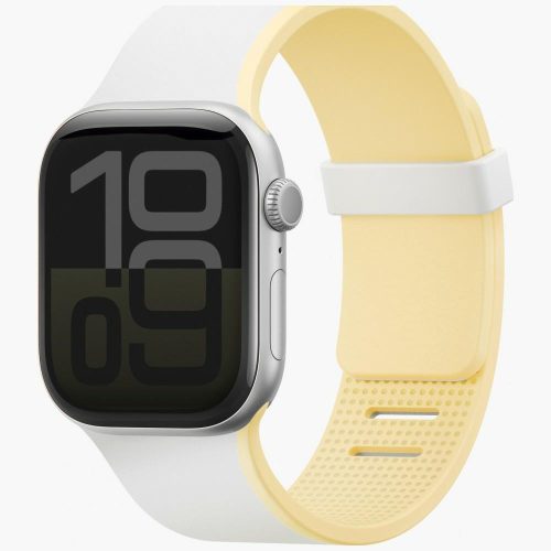 Uniq Revix IV Premium Apple Watch 42/41/40mm mágneses szíj, fehér-sárga