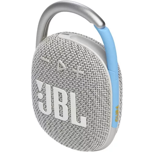 JBL Clip 4 hordozható bluetooth hangszóró, IP67, 5W, fehér (JBLCLIP4ECOWHT)