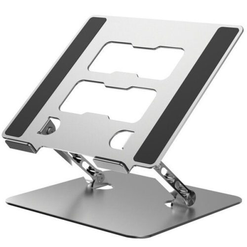 ART P10 állítható asztali notebook / laptop tartó, aluminium, ezüst