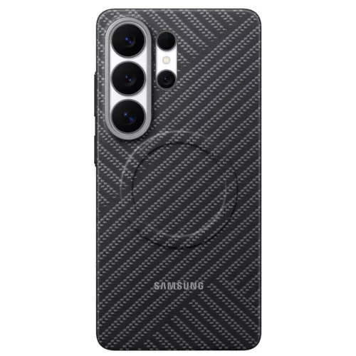 Samsung Carbon Magnet Samsung Galaxy S26 Ultra gyári hátlap tok, Aramid, MagSafe, szürke