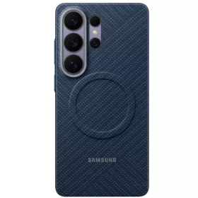   Samsung Carbon Magnet Samsung Galaxy S26 Ultra gyári hátlap tok, Aramid, MagSafe, kék