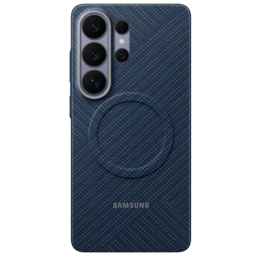 Samsung Carbon Magnet Samsung Galaxy S26 Ultra gyári hátlap tok, Aramid, MagSafe, kék