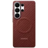 Samsung Carbon Magnet Samsung Galaxy S26 Ultra gyári hátlap tok, Aramid, MagSafe, korall piros