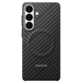   Samsung Carbon Magnet Samsung Galaxy S26 gyári hátlap tok, Aramid, MagSafe, szürke