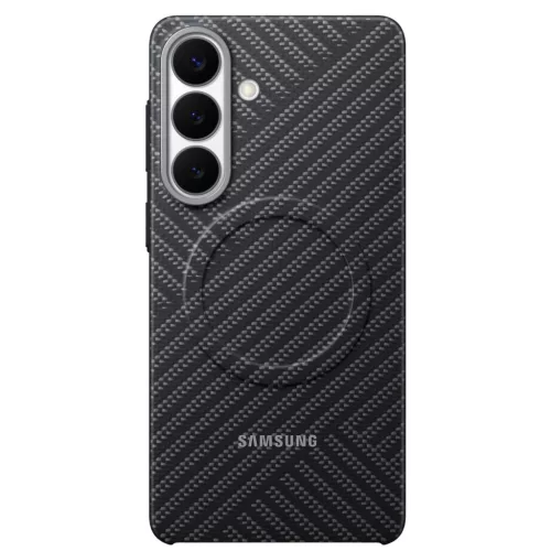 Samsung Carbon Magnet Samsung Galaxy S26 gyári hátlap tok, Aramid, MagSafe, szürke