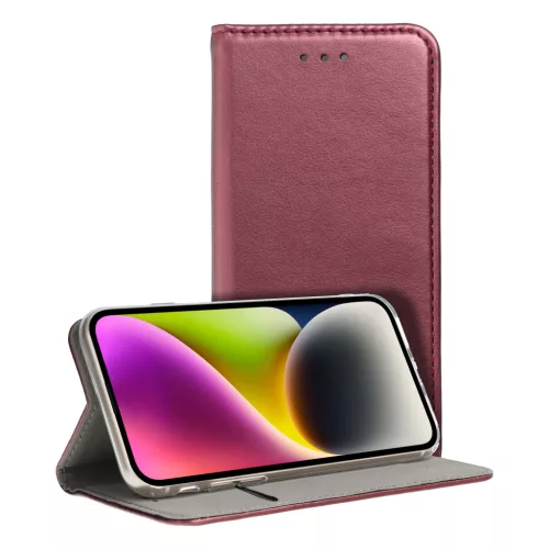 Motorola G57 Power Magneto flip tok, burgundi