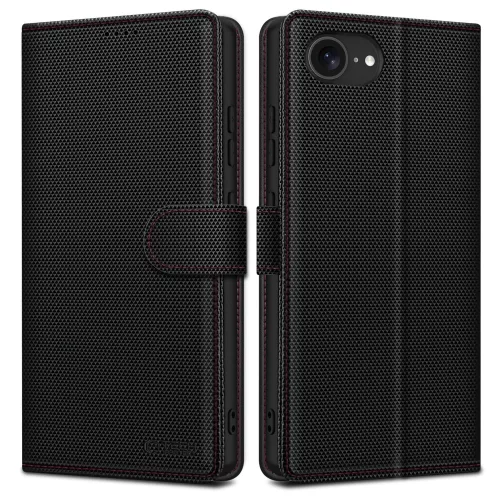 Tech-Protect Wallet Motorola G57 Power flip / kinyitható tok, fekete
