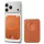 Spigen Valentinus Magfit+ Apple iPhone Magsafe kártyatartó, MagSafe, Metallic Orange, narancs (3db kártyához)