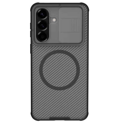 Nillkin CamShield PRO Magnetic Hard Samsung Galaxy A57 műanyag hátlap tok, MagSafe, átlátszó-fekete