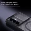 Nillkin CamShield PRO Magnetic Hard Samsung Galaxy A57 műanyag hátlap tok, MagSafe, átlátszó-fekete