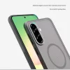 Nillkin Super Frosted PRO Magnetic Samsung Galaxy A57 mágneses műanyag hátlap tok, átlátszó-fekete