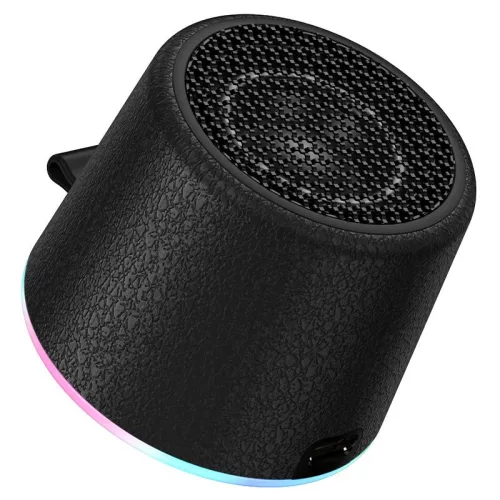 Hoco HC49 bluetooth hangszóró beépített világítással, telefonra rögzíthető, mágneses, 8W, fekete