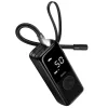 Hoco ZP18 wireless kerékpumpa / kompresszor beépített világítással, 4000mAh, fekete