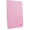 Univerzális TabletPC tok, mappa tok, 8", stand, Blun, rózsaszín