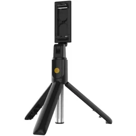   Prémium selfie bot, 19 - 70 cm, 270°-ban forgatható, exponáló gombbal, bluetooth-os, v4.0, tripod állvány funkció, fekete, AF15 utángyártott