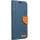 Samsung Galaxy S21 Plus 5G SM-G996, Oldalra nyíló tok, stand, Canvas Book, sötétkék