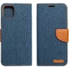 Samsung Galaxy S21 Plus 5G SM-G996, Oldalra nyíló tok, stand, Canvas Book, sötétkék