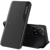 Samsung Galaxy Note 10 / 10 5G SM-N970 / N971, Oldalra nyíló tok, stand, hívás mutatóval, Wooze FashionBook, fekete