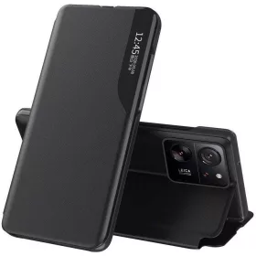   Samsung Galaxy Note 10 / 10 5G SM-N970 / N971, Oldalra nyíló tok, stand, hívás mutatóval, Wooze FashionBook, fekete
